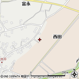 青森県弘前市大沢西田23周辺の地図