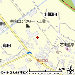 青森県弘前市石川中川原周辺の地図