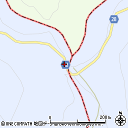 津軽峠周辺の地図