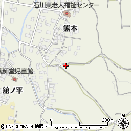 青森県弘前市薬師堂周辺の地図