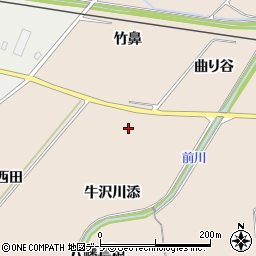 青森県弘前市大沢西田112周辺の地図