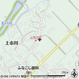 青森県五戸町（三戸郡）上市川（高田）周辺の地図