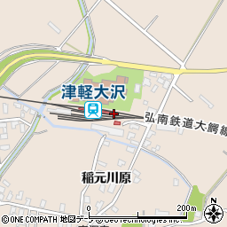青森県弘前市周辺の地図