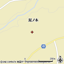 青森県十和田市切田泥ノ木3周辺の地図