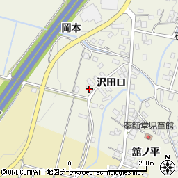 青森県弘前市薬師堂沢田口5周辺の地図