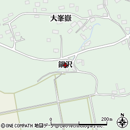 青森県五戸町（三戸郡）上市川（鍋沢）周辺の地図