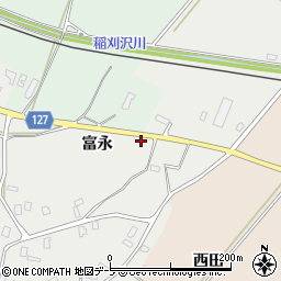青森県弘前市松木平富永周辺の地図
