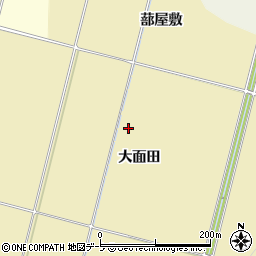 青森県弘前市乳井大面田周辺の地図