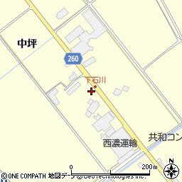 青森県弘前市石川中川原215-5周辺の地図