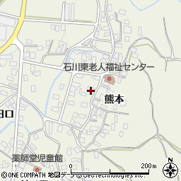 青森県弘前市薬師堂熊本周辺の地図