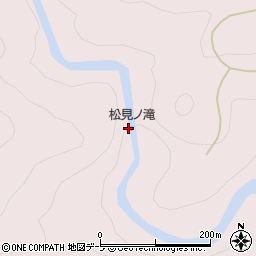 松見の滝周辺の地図