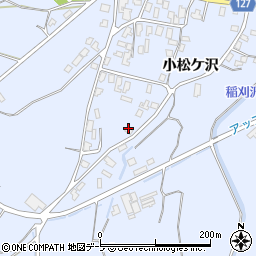 青森県弘前市小栗山小松ケ沢20-7周辺の地図