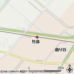 青森県弘前市大沢竹鼻周辺の地図