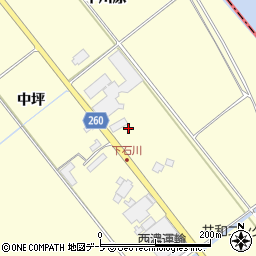 青森県弘前市石川中川原43-2周辺の地図