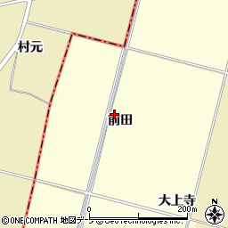 青森県弘前市石川前田周辺の地図