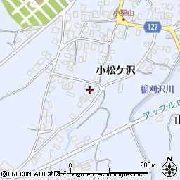 青森県弘前市小栗山小松ケ沢10周辺の地図