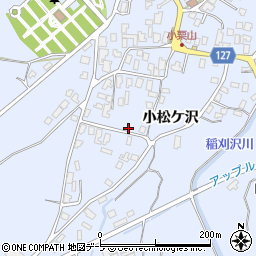青森県弘前市小栗山小松ケ沢8-2周辺の地図