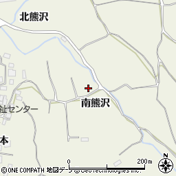 青森県弘前市薬師堂南熊沢周辺の地図