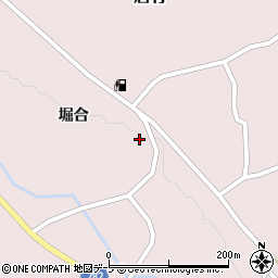 青森県平川市唐竹周辺の地図