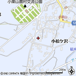 青森県弘前市小栗山小松ケ沢221周辺の地図