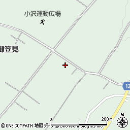 青森県弘前市小沢御笠見44周辺の地図