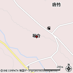 青森県平川市唐竹堀合周辺の地図