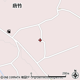 青森県平川市唐竹苺原164周辺の地図