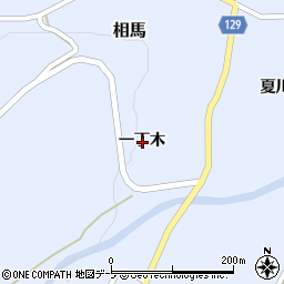 青森県弘前市相馬一丁木周辺の地図