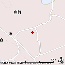 青森県平川市唐竹苺原83周辺の地図