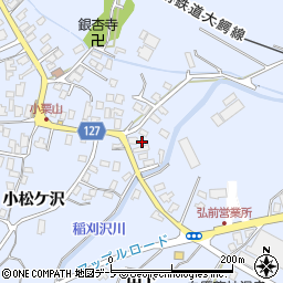 青森県弘前市小栗山小松ケ沢119周辺の地図