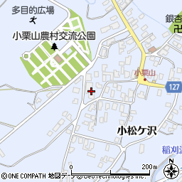 青森県弘前市小栗山小松ケ沢218周辺の地図
