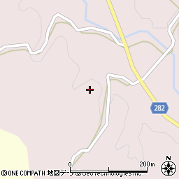 青森県平川市唐竹平山周辺の地図