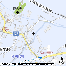 青森県弘前市小栗山小松ケ沢101-1周辺の地図