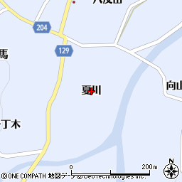 青森県弘前市相馬（夏川）周辺の地図