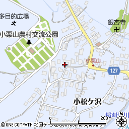 青森県弘前市小栗山小松ケ沢197周辺の地図