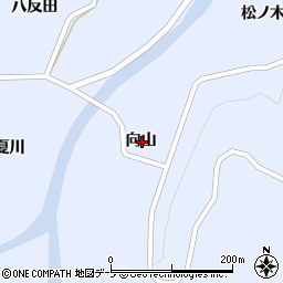 青森県弘前市相馬向山周辺の地図