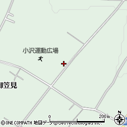 青森県弘前市小沢御笠見60周辺の地図