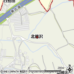 青森県弘前市薬師堂北熊沢周辺の地図