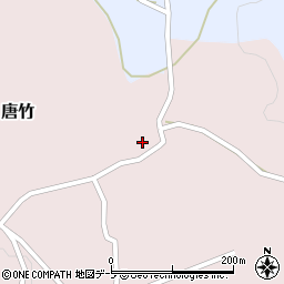 青森県平川市唐竹苺原75周辺の地図