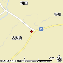 青森県十和田市切田古安鹿32-4周辺の地図