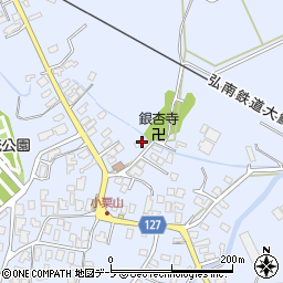青森県弘前市小栗山小松ケ沢166周辺の地図