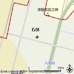 青森県弘前市薬師堂石田93周辺の地図