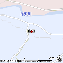 青森県弘前市相馬山田周辺の地図