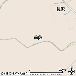 青森県弘前市悪戸前萢周辺の地図