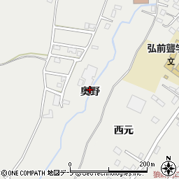 青森県弘前市原ケ平奥野周辺の地図