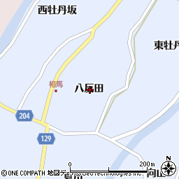 青森県弘前市相馬八反田周辺の地図