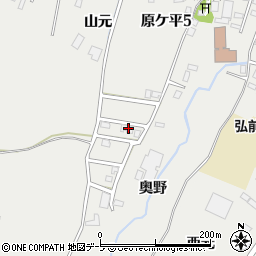 青森県弘前市原ケ平山元57-6周辺の地図