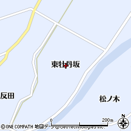青森県弘前市相馬東牡丹坂周辺の地図
