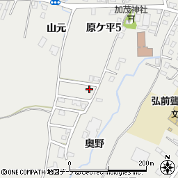 青森県弘前市原ケ平山元57周辺の地図