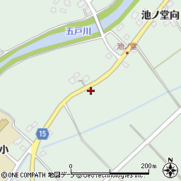 青森県三戸郡五戸町上市川池ノ堂向10周辺の地図